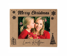 Load image into Gallery viewer, Personalized Christmas Picture Frame, First Christmas Wall art, Christmas Décor Photo Frame, Custom Christmas Picture Frame
