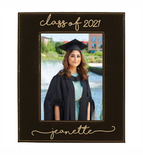 Load image into Gallery viewer, Personalized Leatherette Photo Frame, 4x6, 5x7, 8x10,
