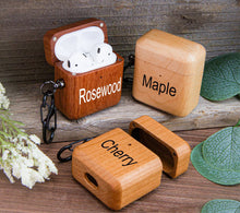 Load image into Gallery viewer, Air Pod Case Gen 2, Air Pod Pro Case, Custom Engraved Wood Earbud Case
