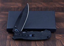 Load image into Gallery viewer, Engraved Pocket Knife,  Black Custom Knife
