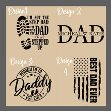 Load image into Gallery viewer, Personalized Dad Tumbler for Father&#39;s Day Gift for DAD - DAD Tumbler with Kid Names - Step Dad Tumbler Gift for Birthday New Dad Gift
