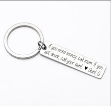 Load image into Gallery viewer, Funny Niece Gift - Stainless Steel Laser engraved Keychain - Gift from aunt
