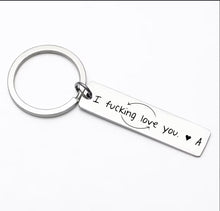 Load image into Gallery viewer, Mature Funny Keychain - Boyfriend Gift for him, Girlfriend gift for her - Stainless steel laser engraved keychain.
