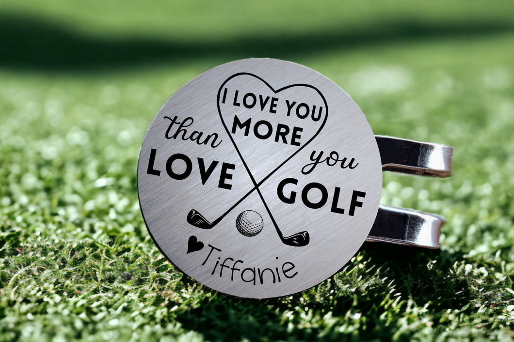 Anniversary Gift, Personalized Golf Ball Marker