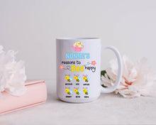 Load image into Gallery viewer, Custom Coffee Mug Gift, Nonna&#39;s Reasons To Bee Happy, Grandma Gift, Cute Grandkid Bee, Mother&#39;s Day Gift for Grandma, Gift for Nonna
