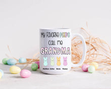 Load image into Gallery viewer, Easter gift for Grandma, Personalized Easter cup, My favorite Peeps call me Grandma
